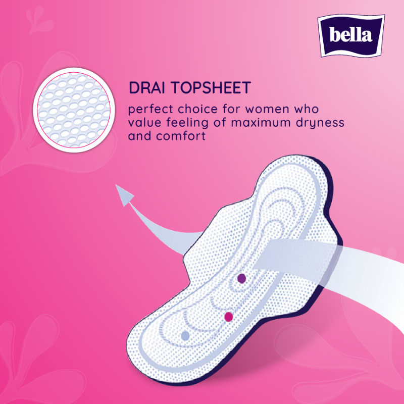 Classic Drai Breathable Sanitary Pads With Wings, Heavy Flow XL