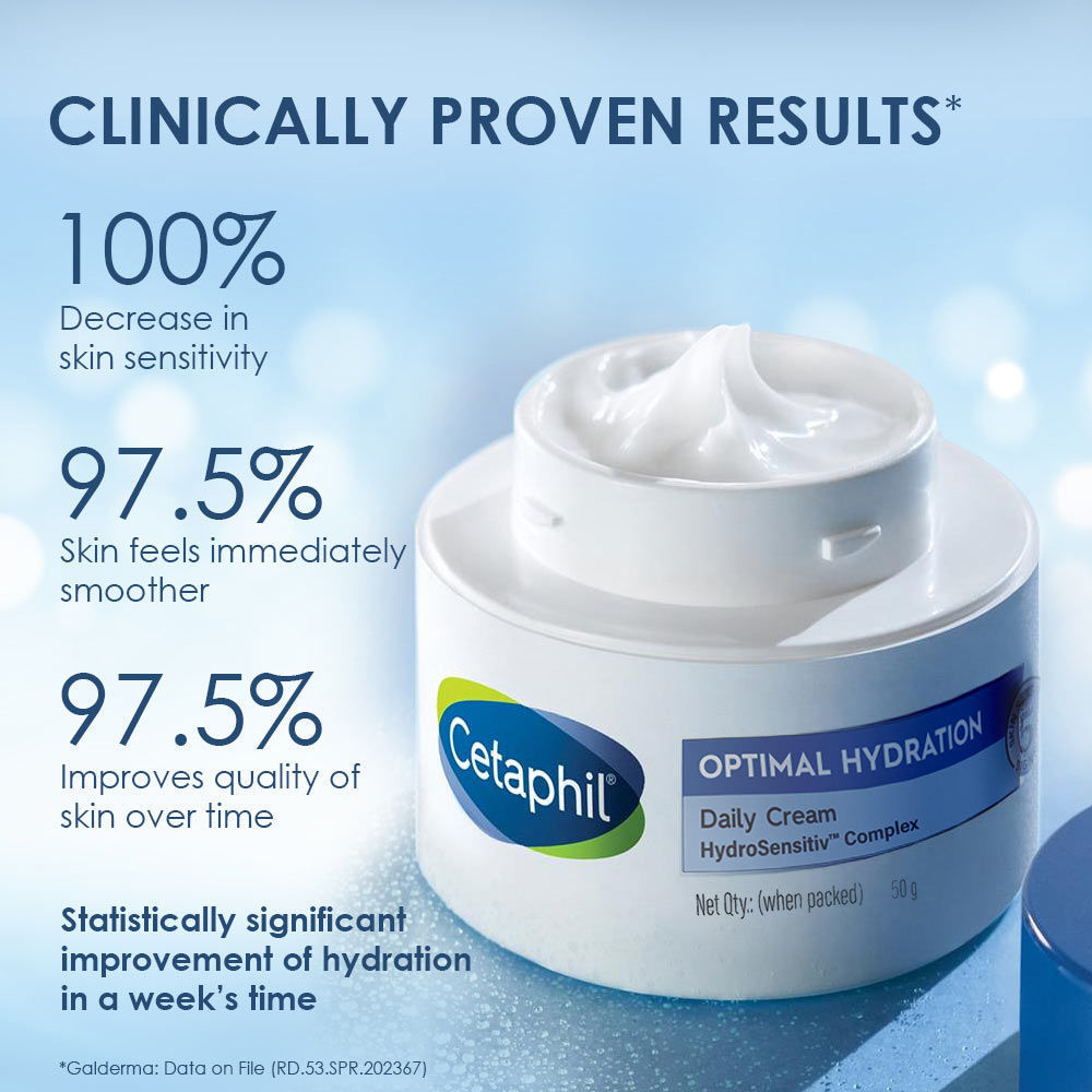 Optimal Hydration Daily Cream, Lightweight, Skin Barrier Protection with Hyaluronic Acid