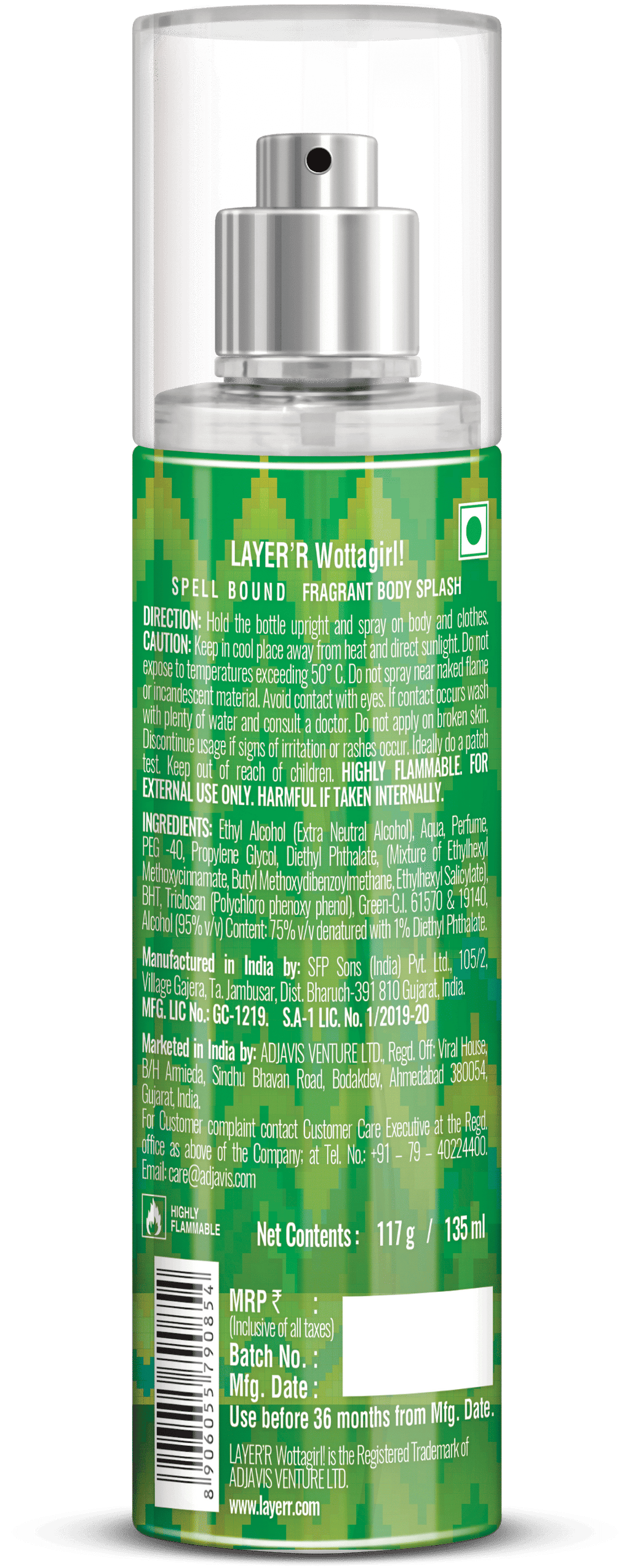Layerr Wottagirl Spell Bound Body Splash For Her