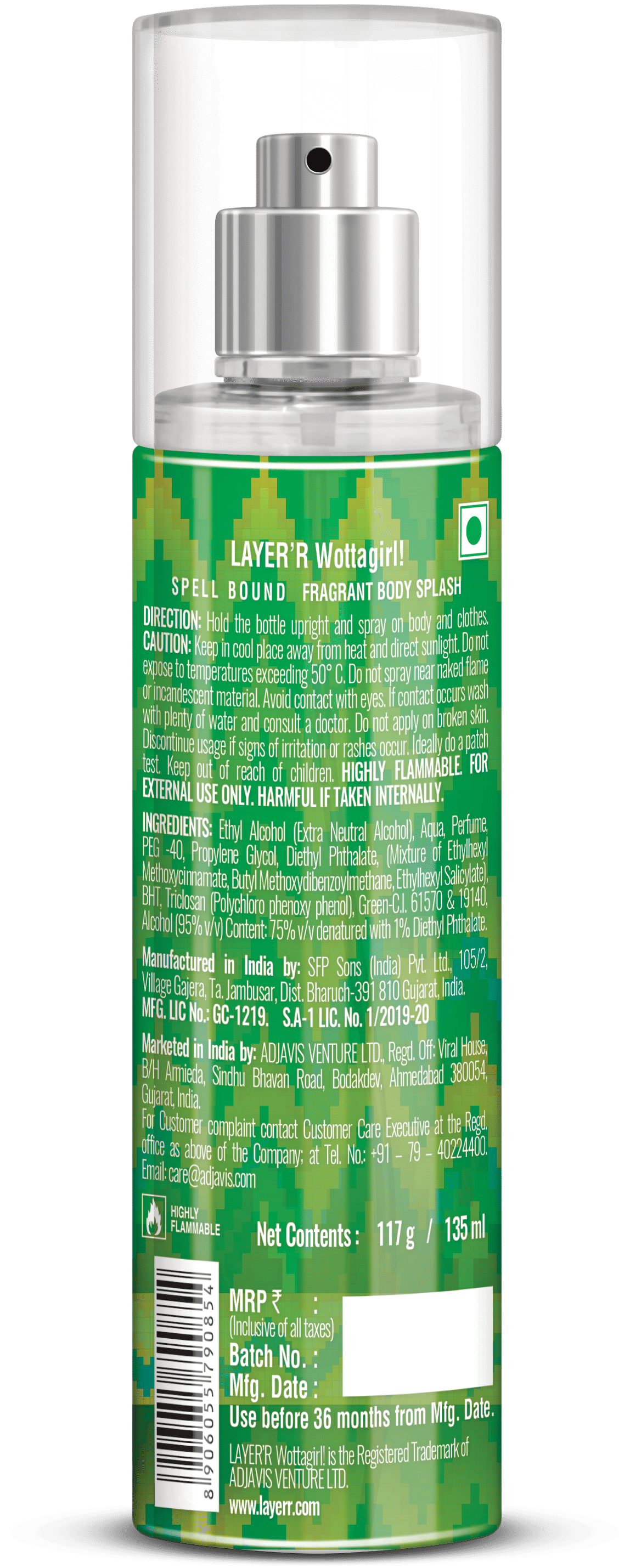 Layerr Wottagirl Spell Bound Body Splash For Her