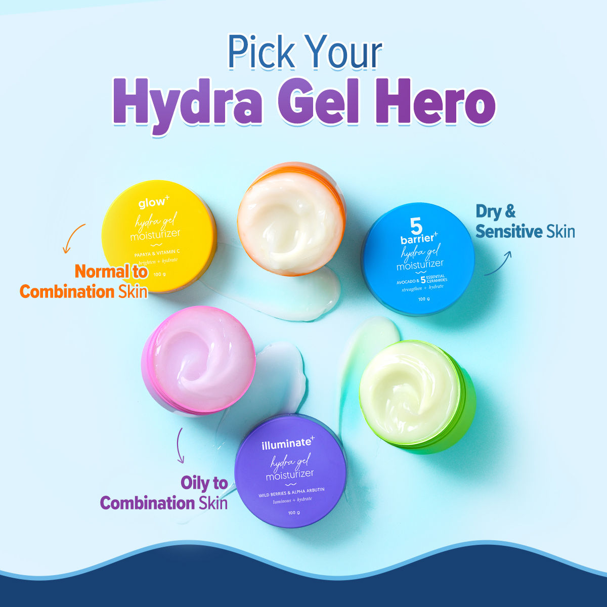 Illuminate + Hydra Gel Moisturizer With Alpha Arbutin For 24 Hour Intense Hydration