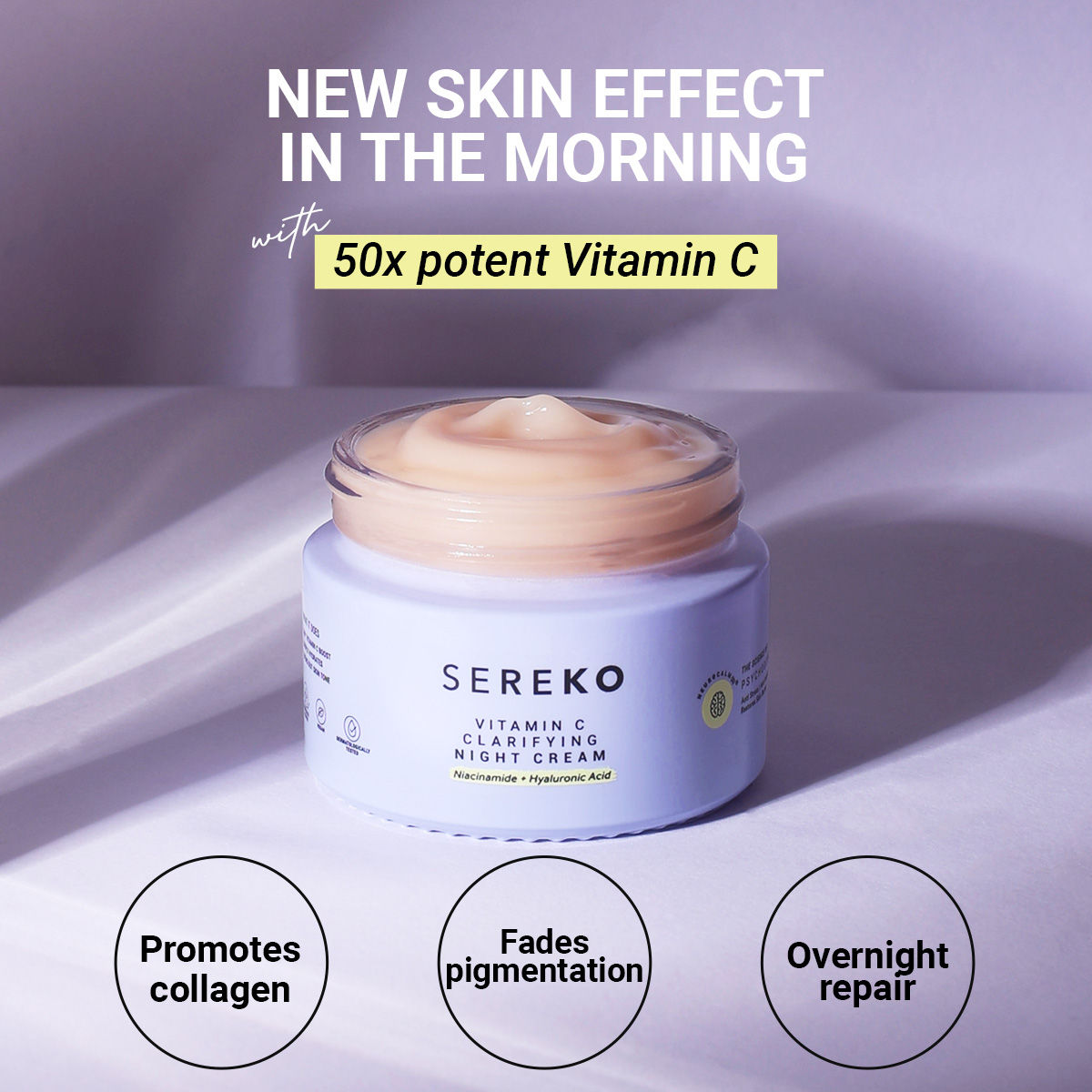 Vit C Night Cream with Niacinamide for Tan Removal & Pigmentation