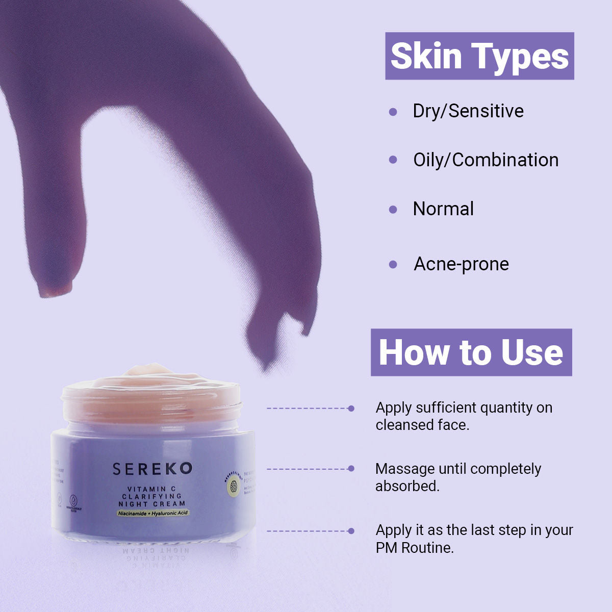 Vit C Night Cream with Niacinamide for Tan Removal & Pigmentation