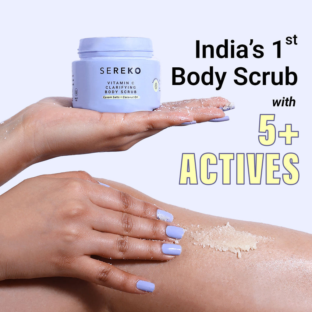 Vitamin C Body Scrub for Tan Removal, Ingrown Hair & Body Exfoliation