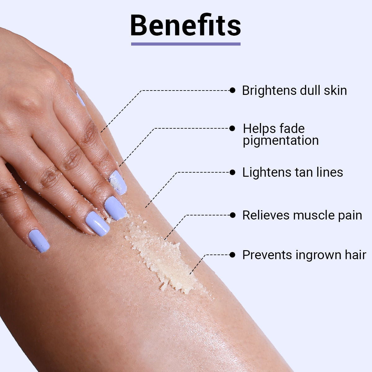 Vitamin C Body Scrub for Tan Removal, Ingrown Hair & Body Exfoliation