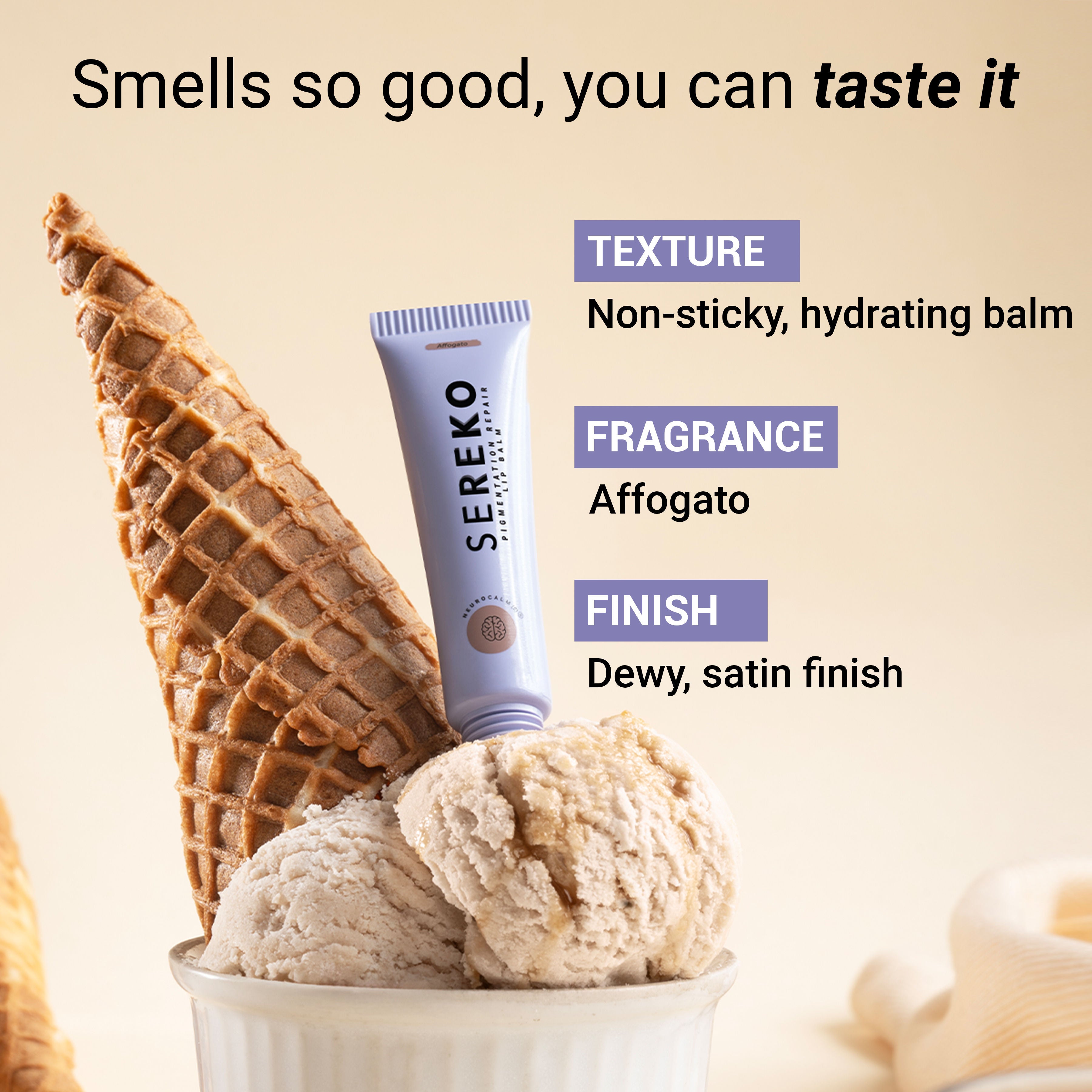 Hydra - Peptide Lip Balm, Clear, Enriched With Ceramides Barrier Repair Salted Caramel