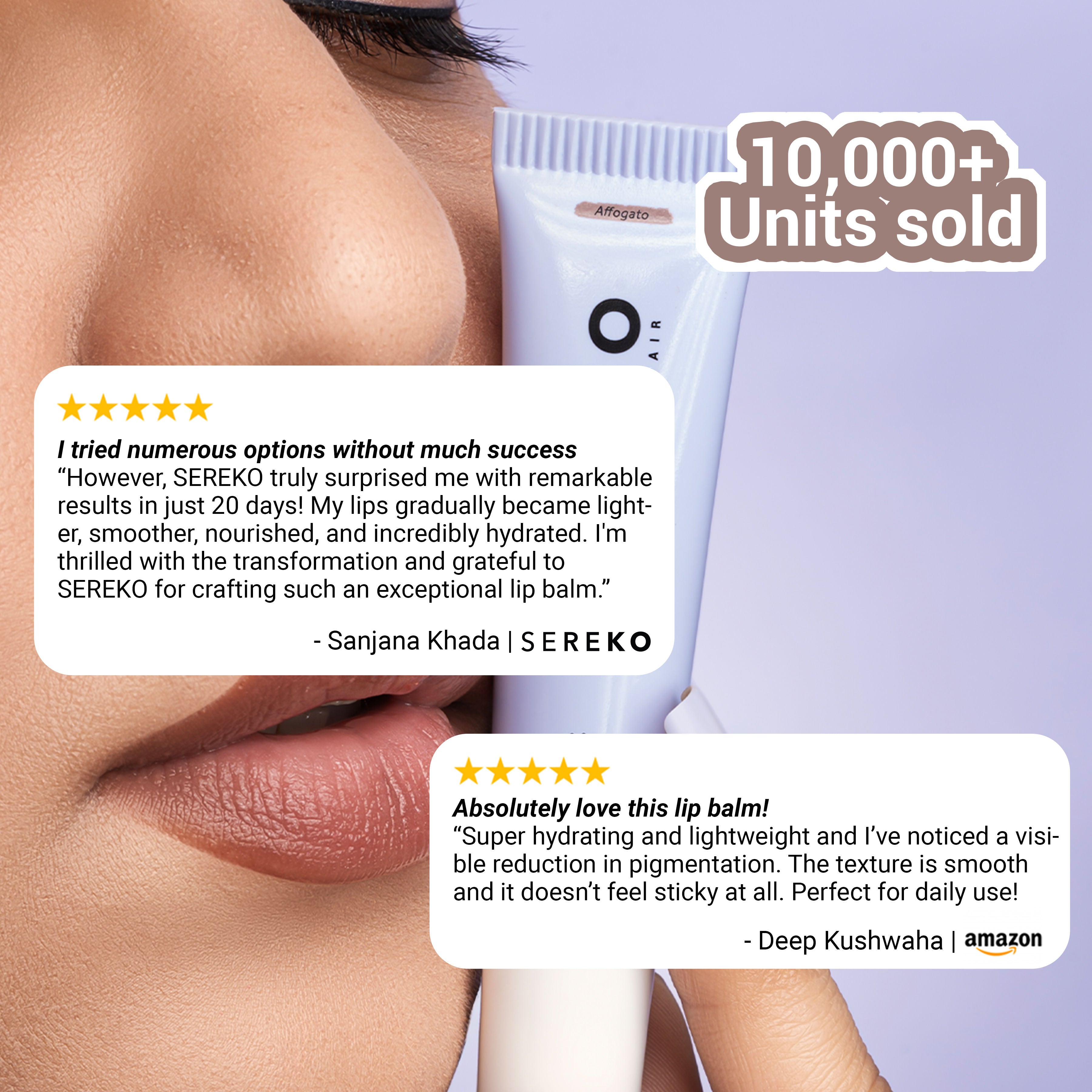 Hydra - Peptide Lip Balm, Clear, Enriched With Ceramides Barrier Repair Salted Caramel