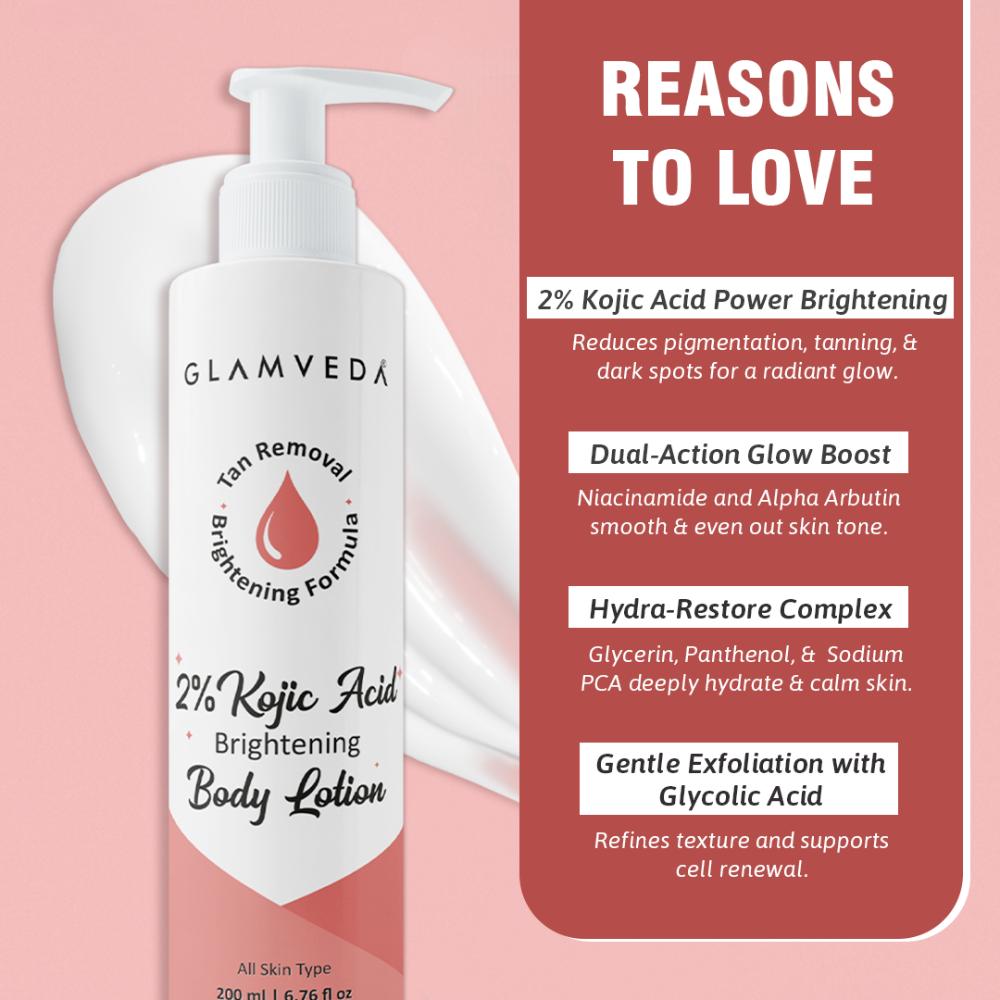 2% Kojic Body Lotion Advanced Pigmentation Care With Radiance Boosting Hydration