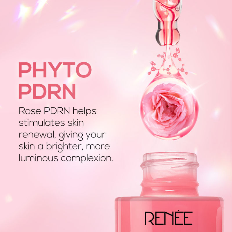 RENEE Pink Therapy PDRN Pink Peptide Serum For Radiant Skin, Hydrating, Hyaluronic Acid Infused