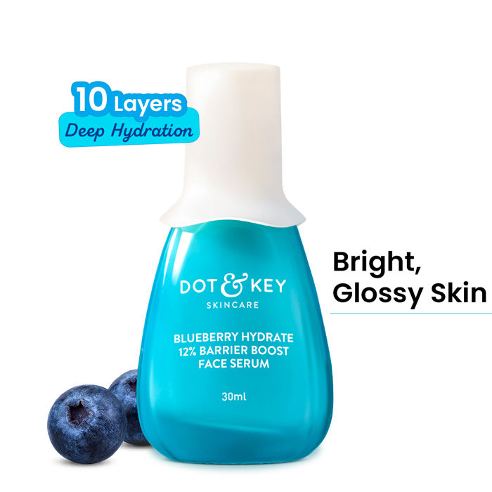 Blueberry Hydrate 12% Barrier Boost Serum, With 7 Ceramides, Heals Dry, Damaged Skin
