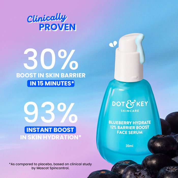 Blueberry Hydrate 12% Barrier Boost Serum, With 7 Ceramides, Heals Dry, Damaged Skin