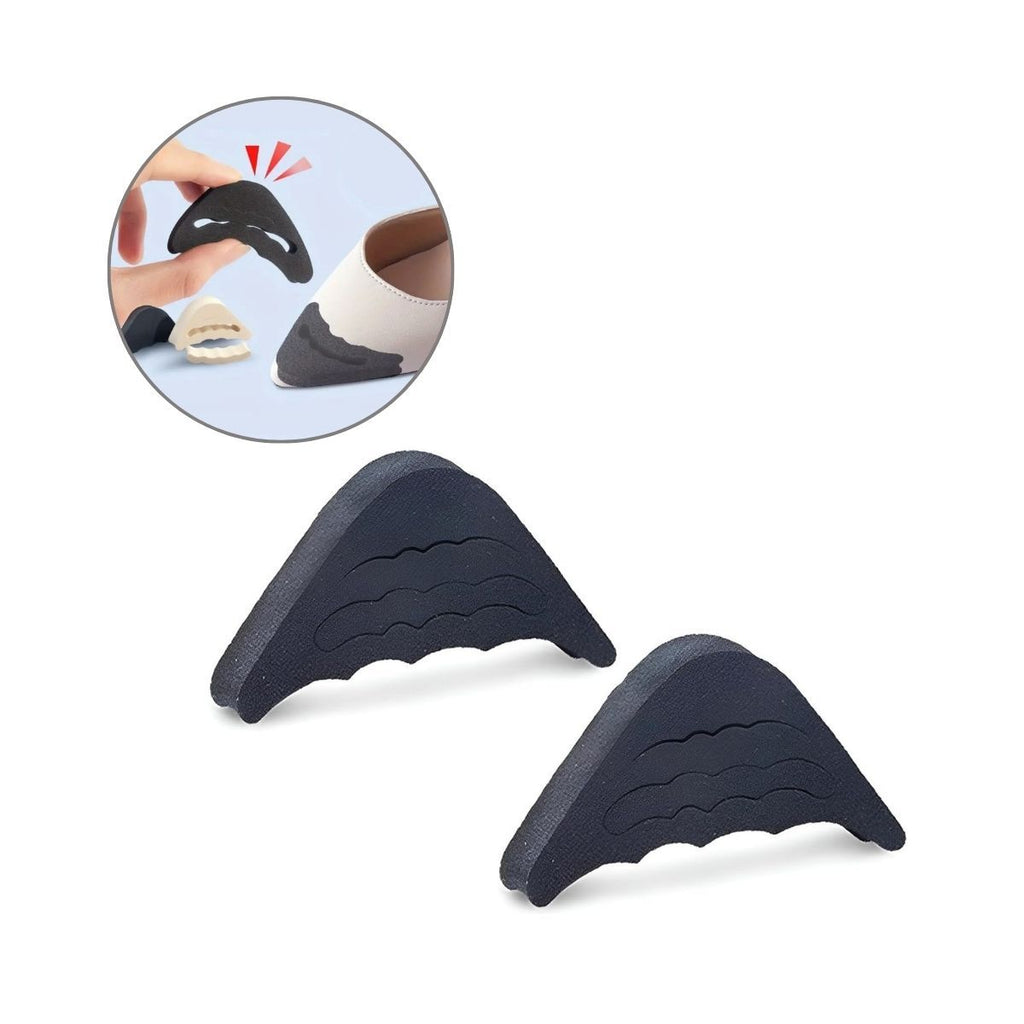 Shoe Fillers 1 Pair Triangular Toe Liner Cushions Shoe Bite Protector Pad Foam Inserts
