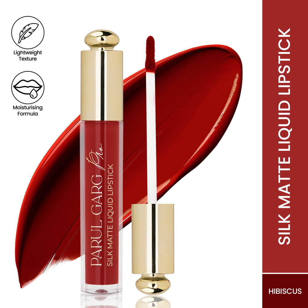 Silk Matte Liquid Lipstick, Long Lasting & Transfer-Proof - Hibiscus 01