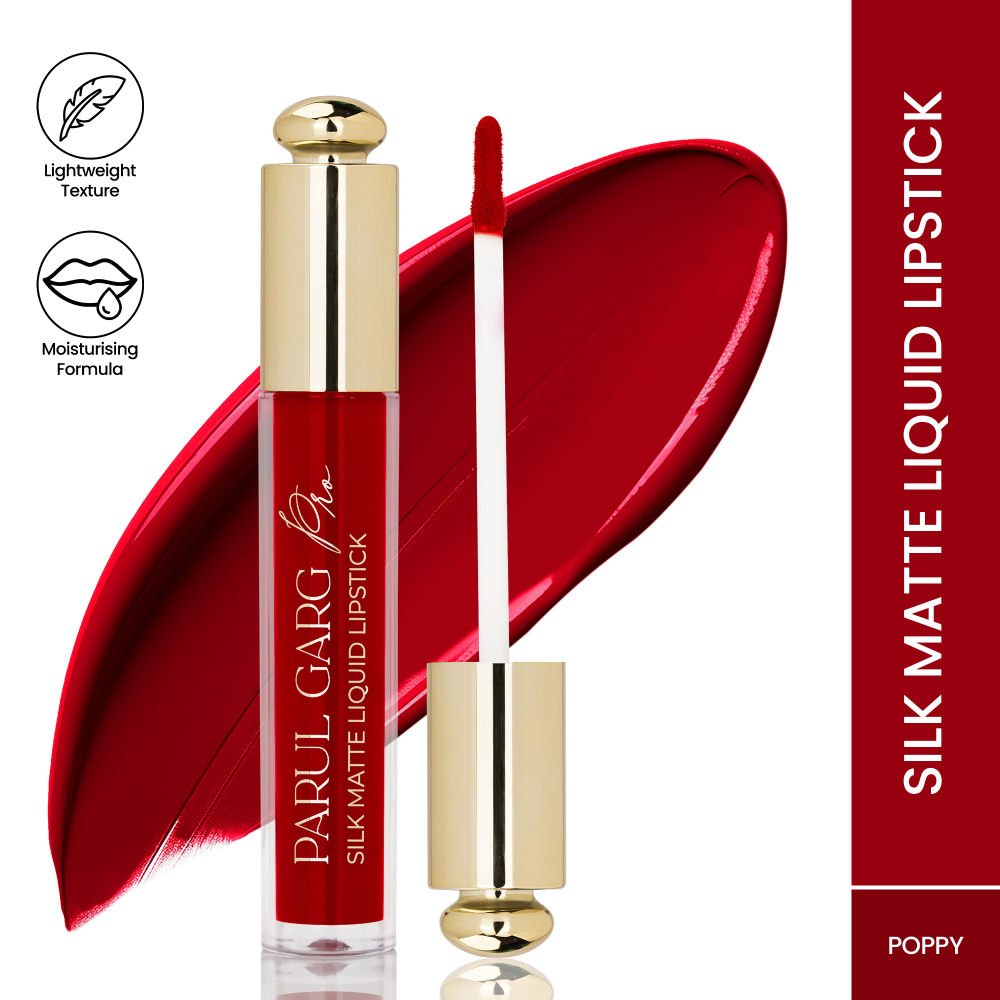 Silk Matte Liquid Lipstick, Long Lasting & Transfer-Proof - Poppy 12