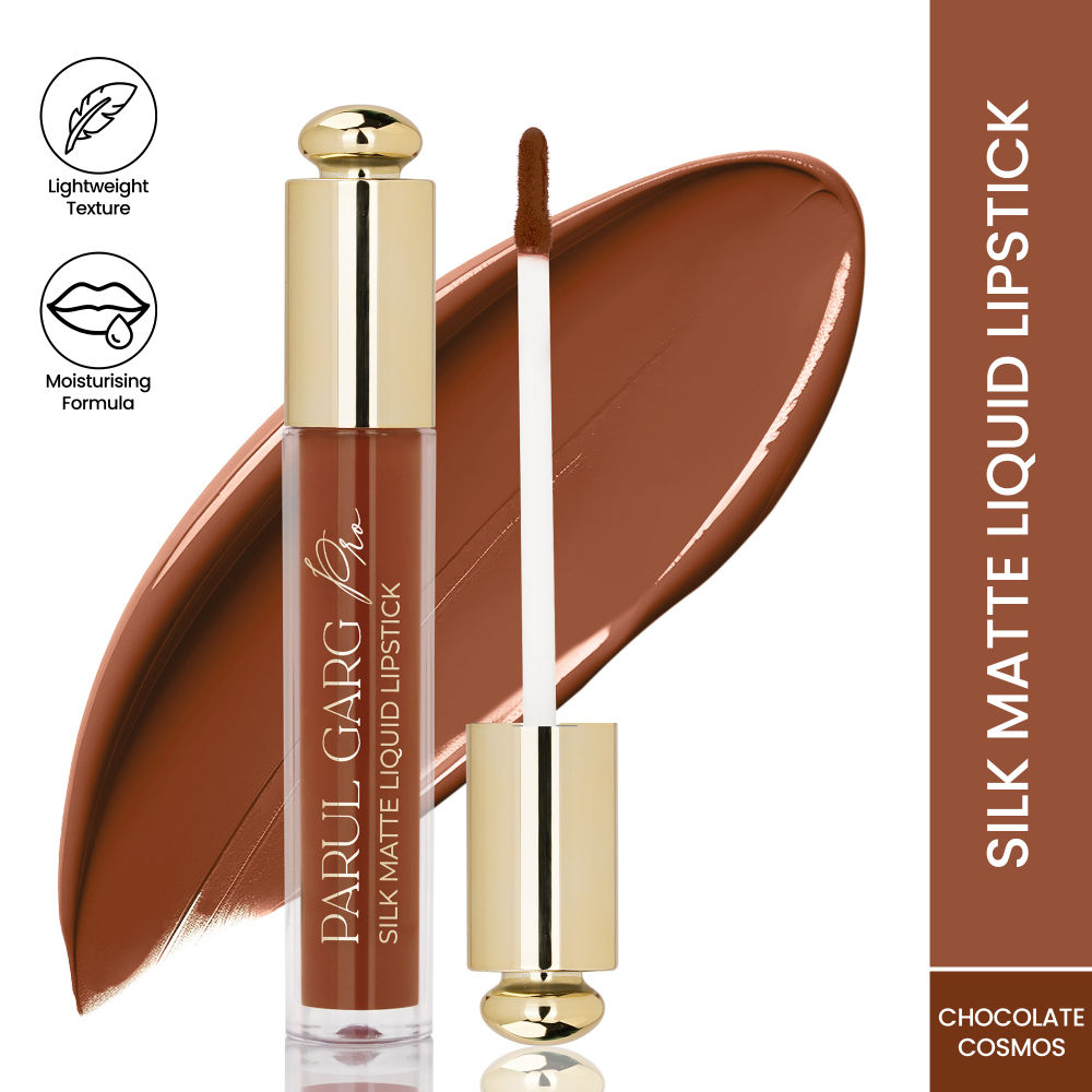 Silk Matte Liquid Lipstick, Long Lasting & Transfer-Proof - Chocolate Cosmos 03