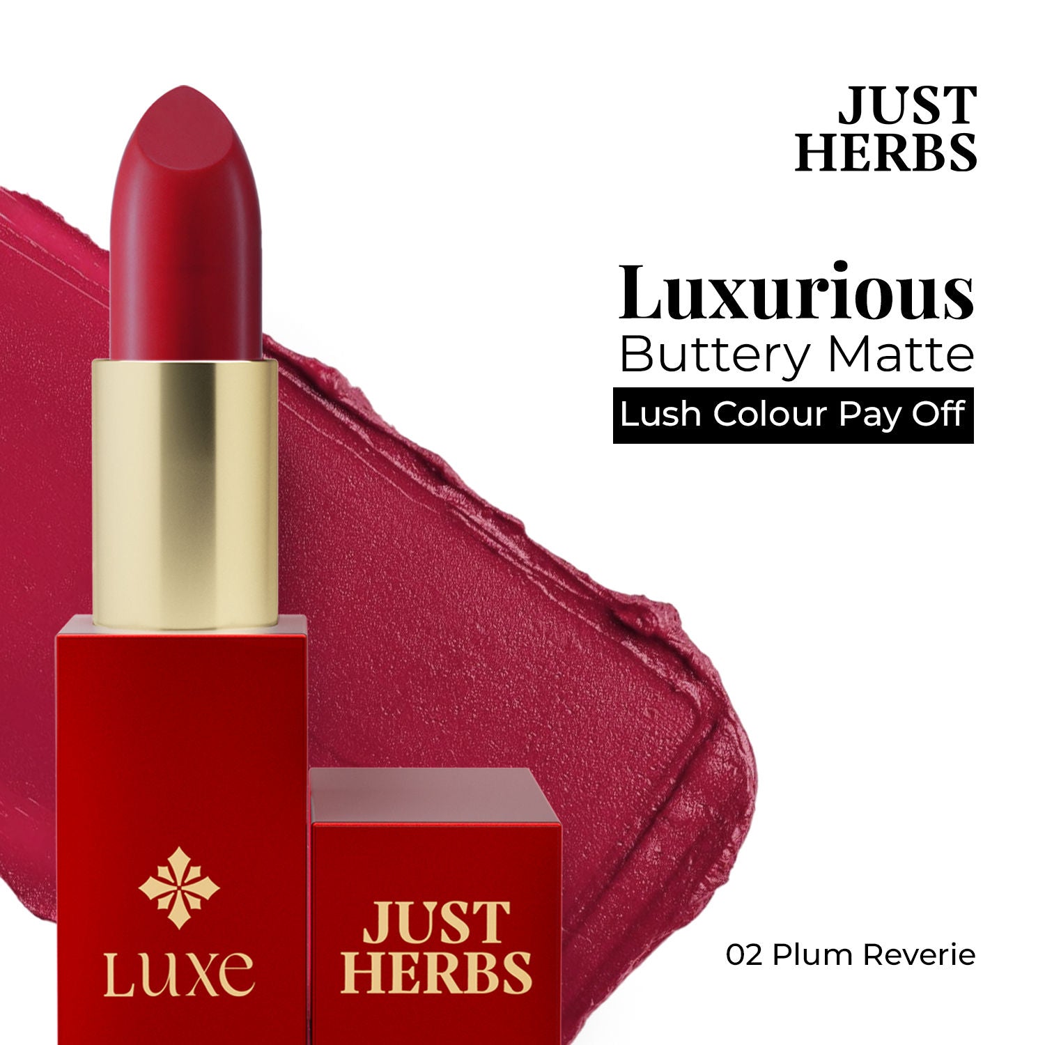 Luxe Satin Melt High Shine Lipstick - 02 Plum Reverie