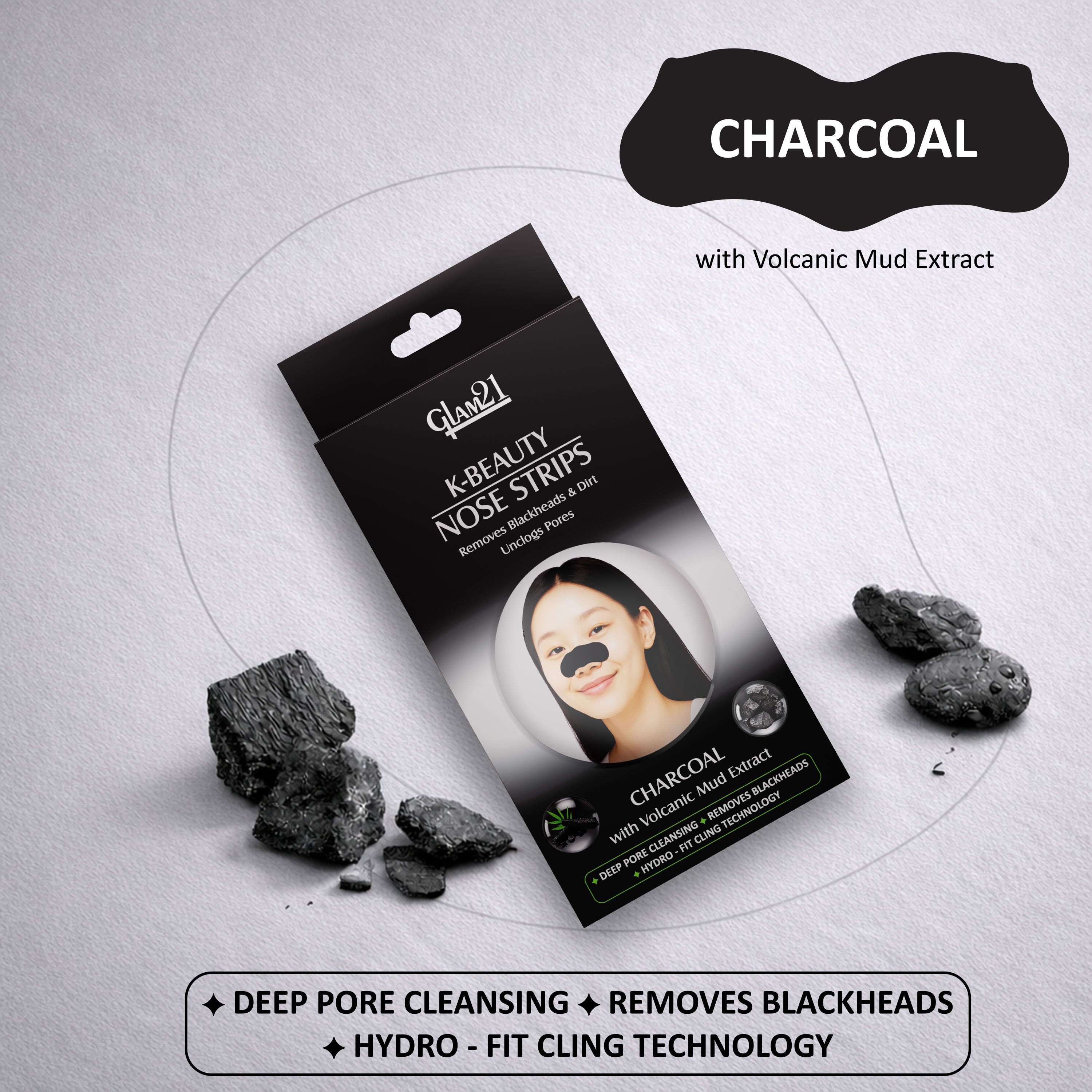 K-Beauty Nose Strips - Charcoal