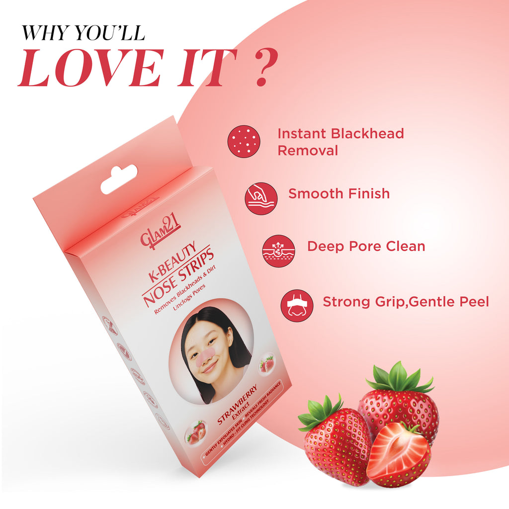 K-Beauty Nose Strips - Strawberry