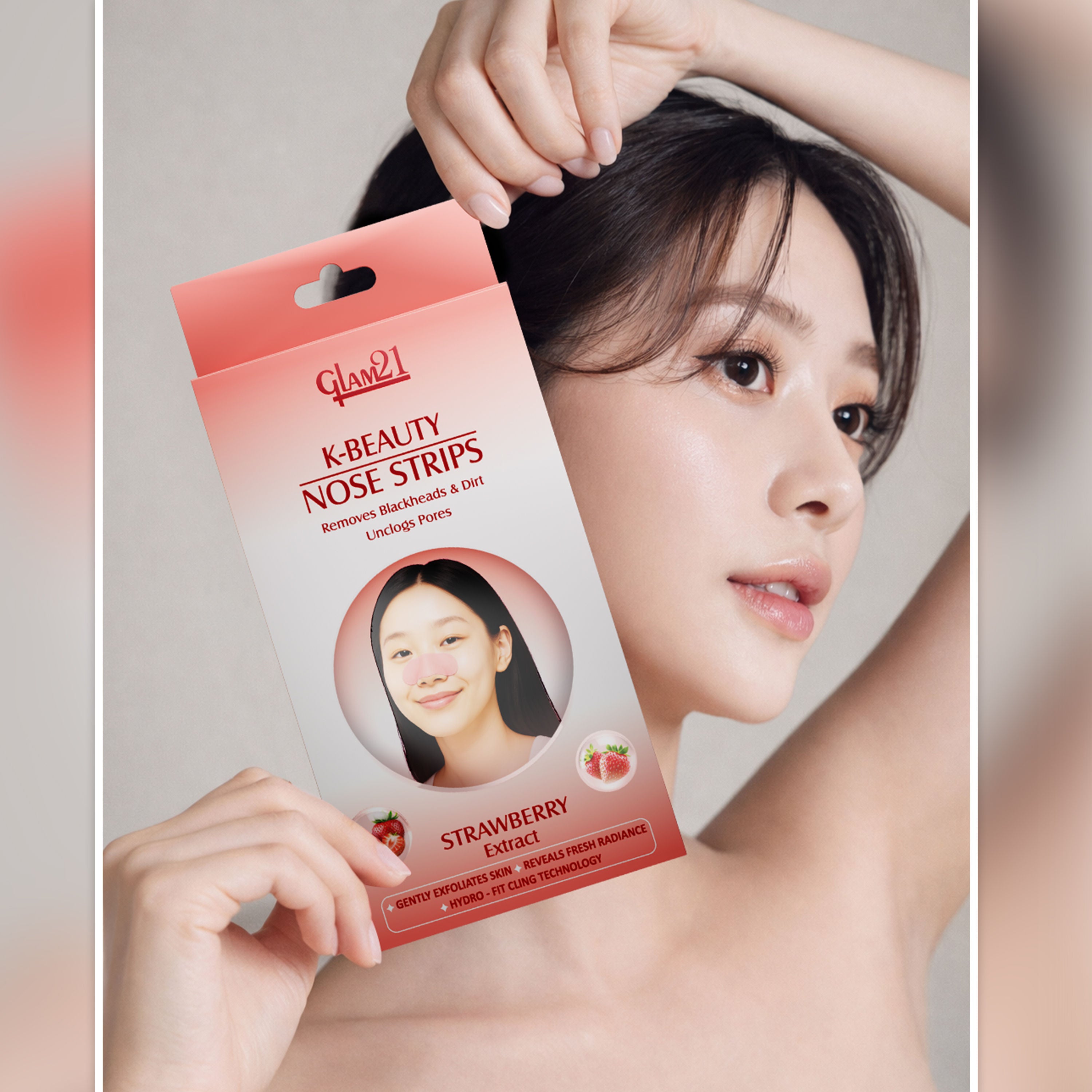 K-Beauty Nose Strips - Strawberry