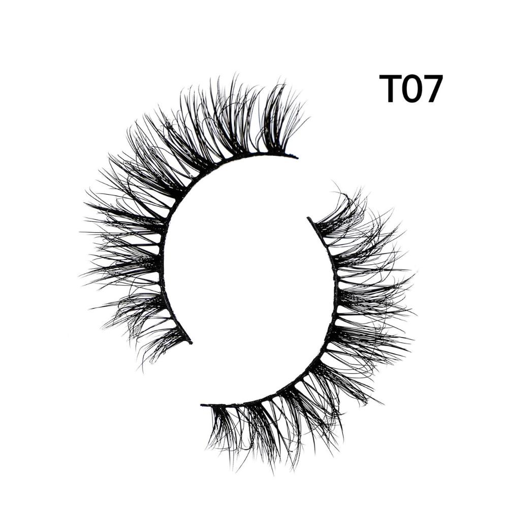 Eyelash set 3D false long and natural eye makeup 8 pairs No. T07