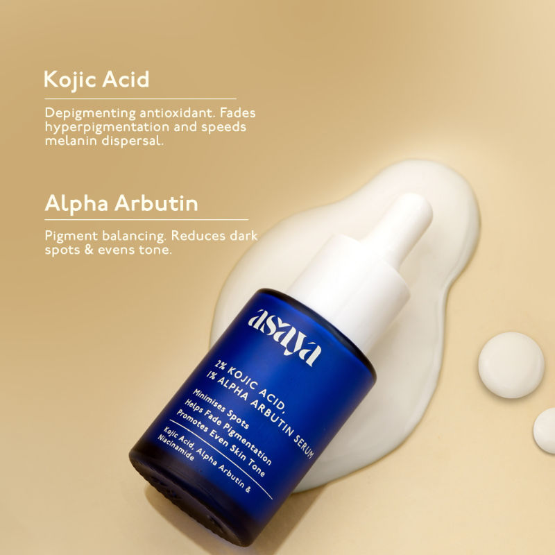 2% Kojic Acid + 1% Alpha Arbutin Face Serum for Brightening, Even Tone & Pigmentation