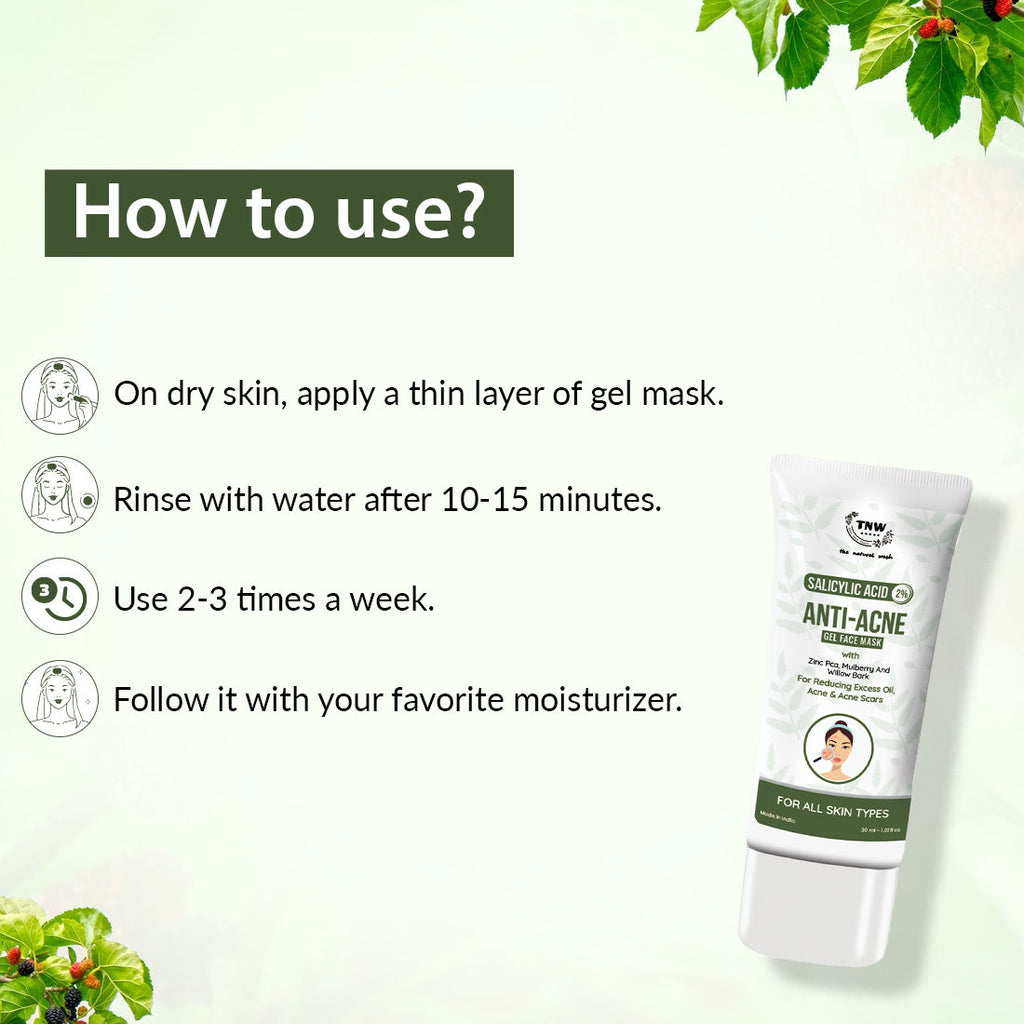 2% Salicylic Acid Anti-Acne Gel Face Mask