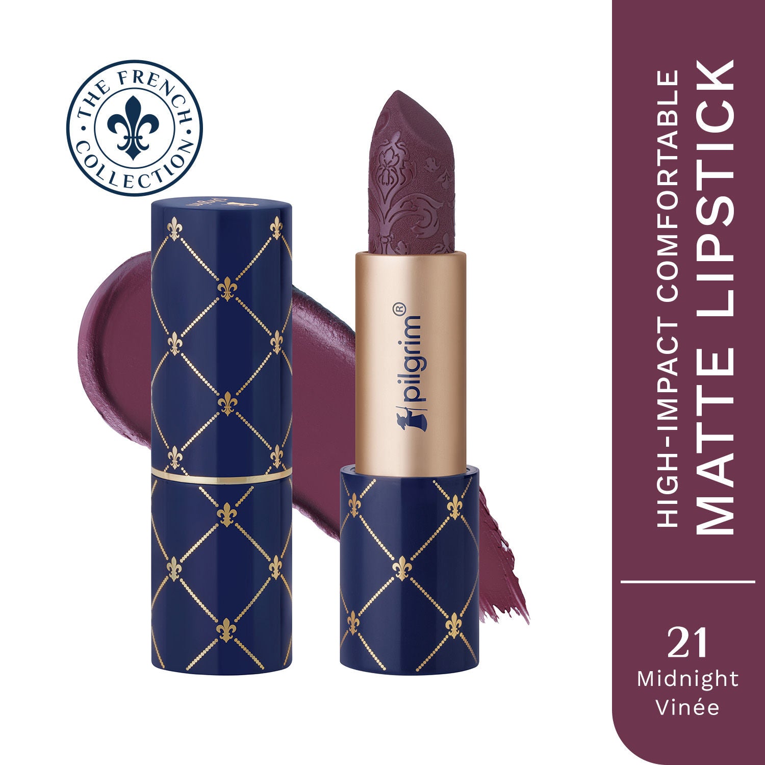 The French Collection Bullet Lipstick - 21 Midnight Vinee