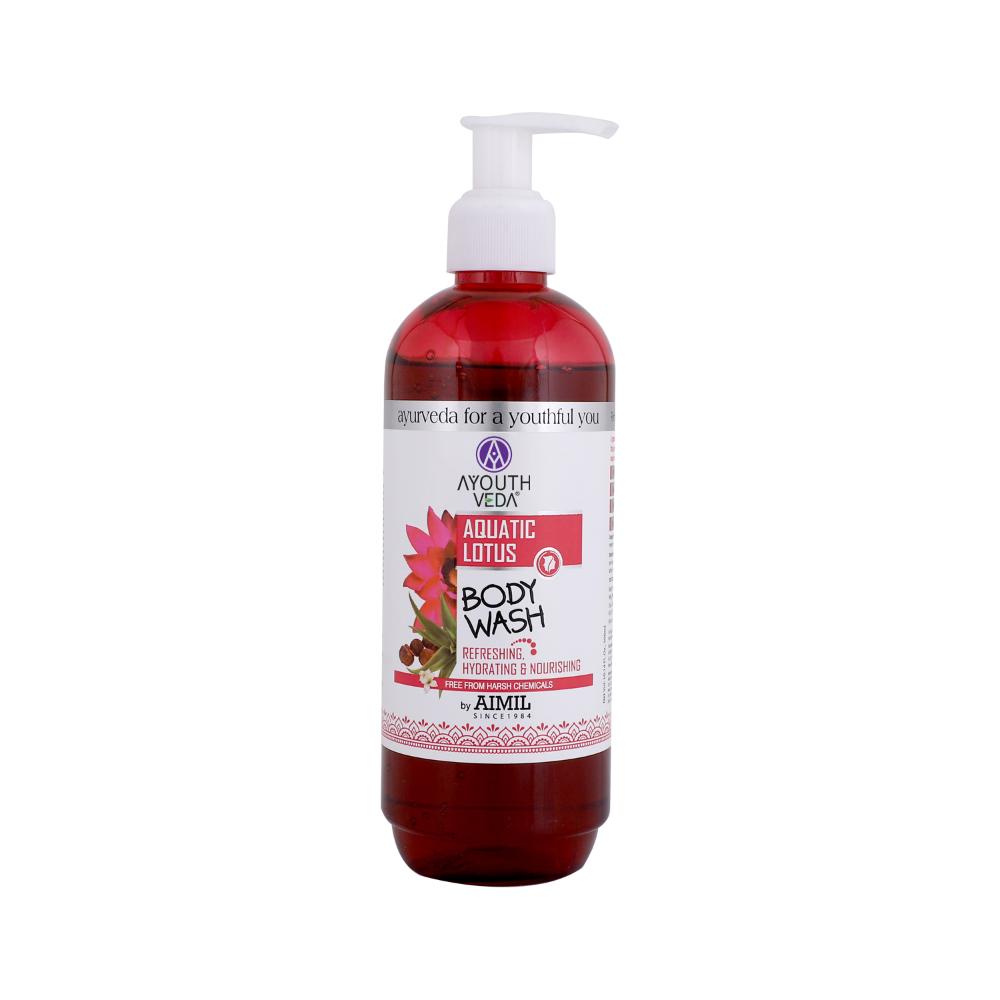 Aquatic Lotus Body Wash with Lotus, Aloe vera, Reetha, and Tulsi to Gently Cleanse & Hydrate Skin