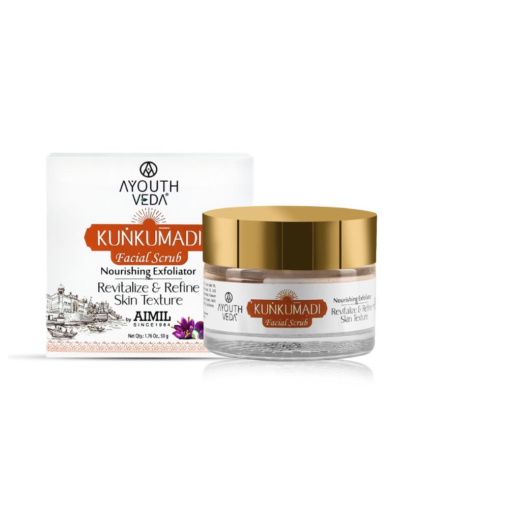 Kunkumadi Face Scrub with Walnut Finest Kashmiri Saffron & Sunflower