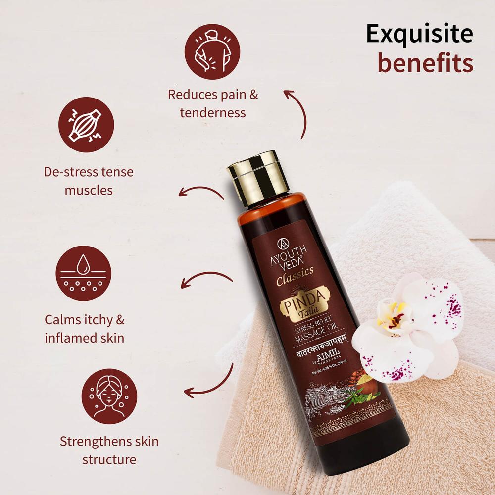 Pinda Taila Stress Relief Herbal Massage Oil Heals Damaged Tissue