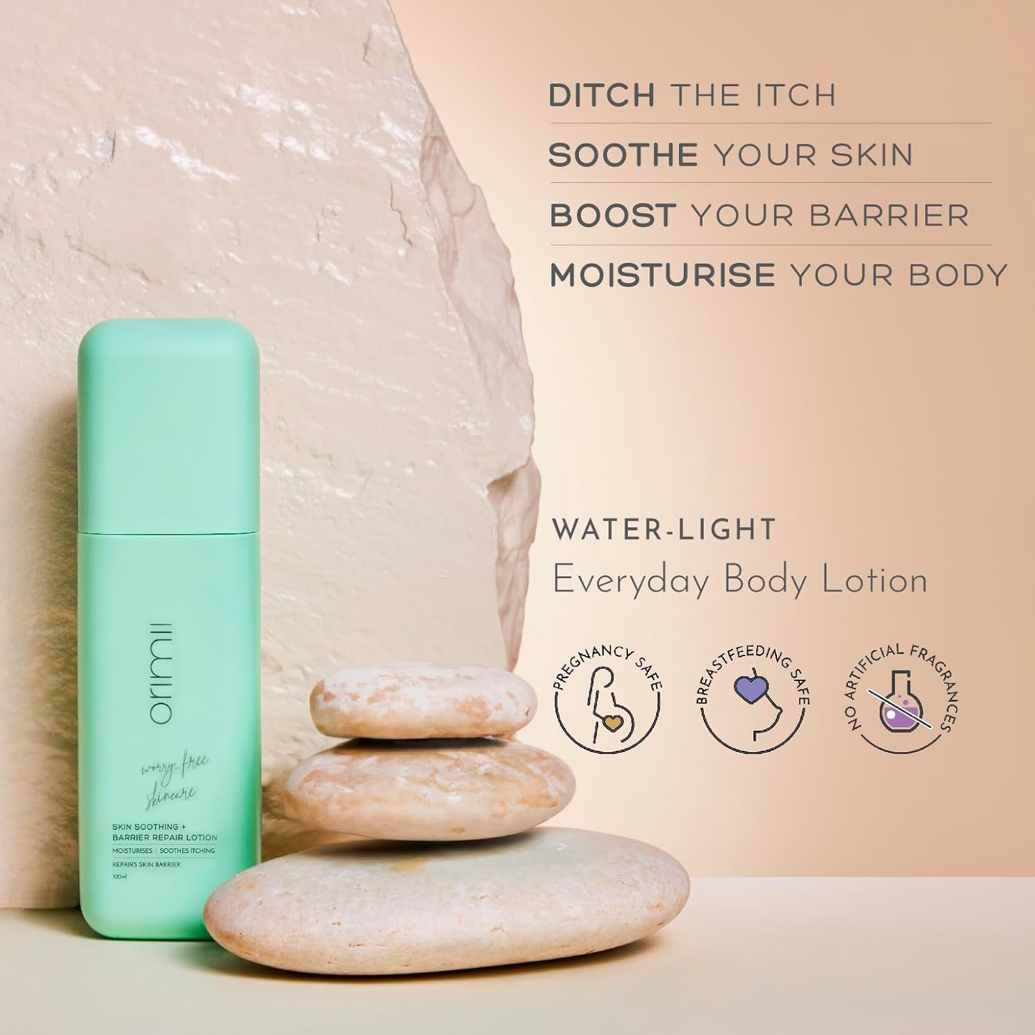 Barrier Repair Non-Comedogenic Body Lotion with Ceramides - Moisturizes & Reduces Itching