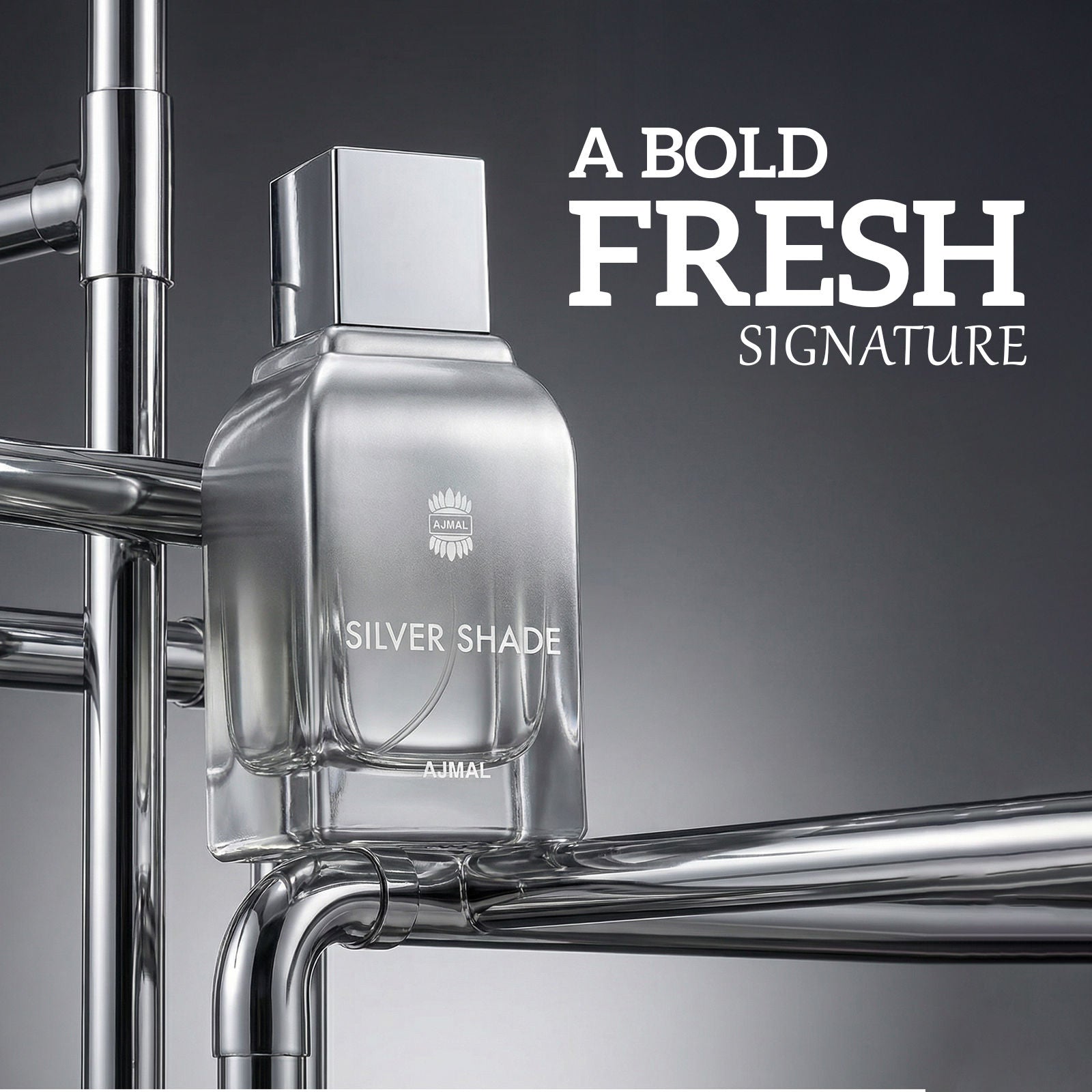 Silver Shade Long Lasting Perfume For Men Fresh Citrus Woody Musk Elegant Fragrance