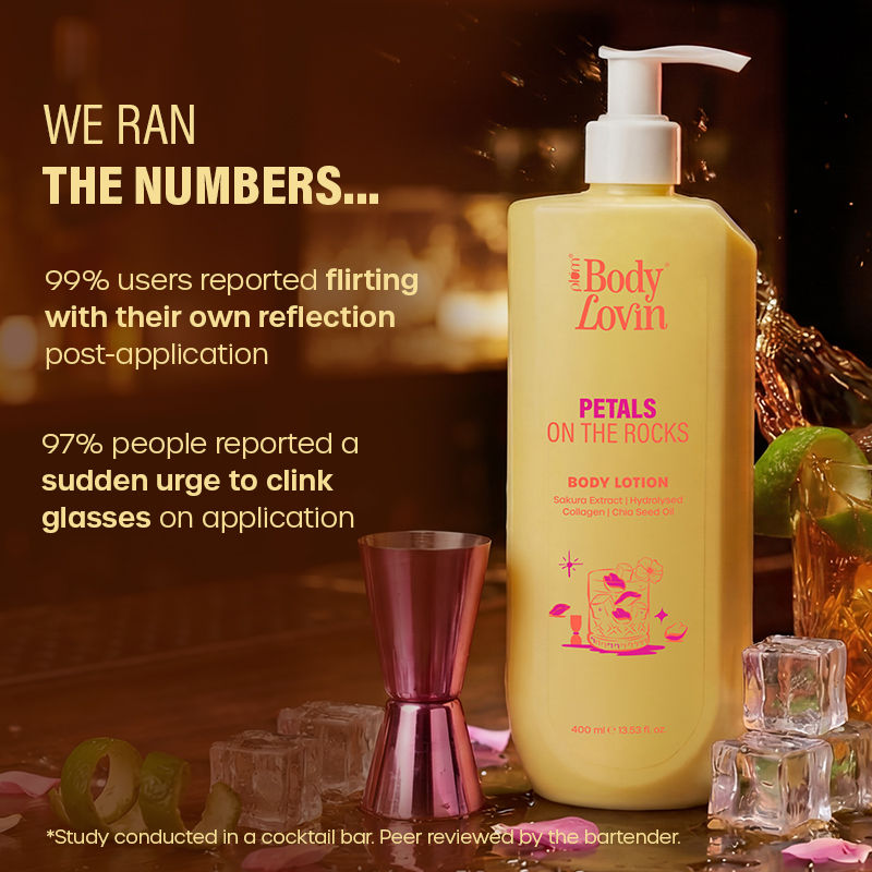 BodyLovin’ Petals On The Rocks Body Lotion, Lightweight Hydration, Citrus Floral Fragrance
