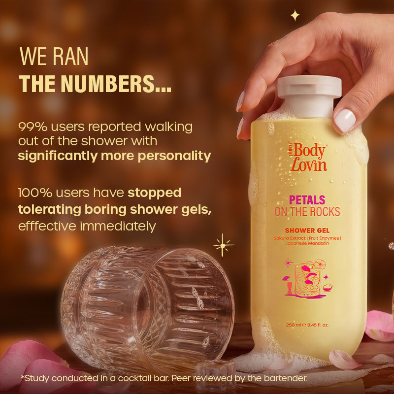 BodyLovin’ Petals On The Rocks Shower Gel, Renewing & Reviving, Citrus Floral Fragrance