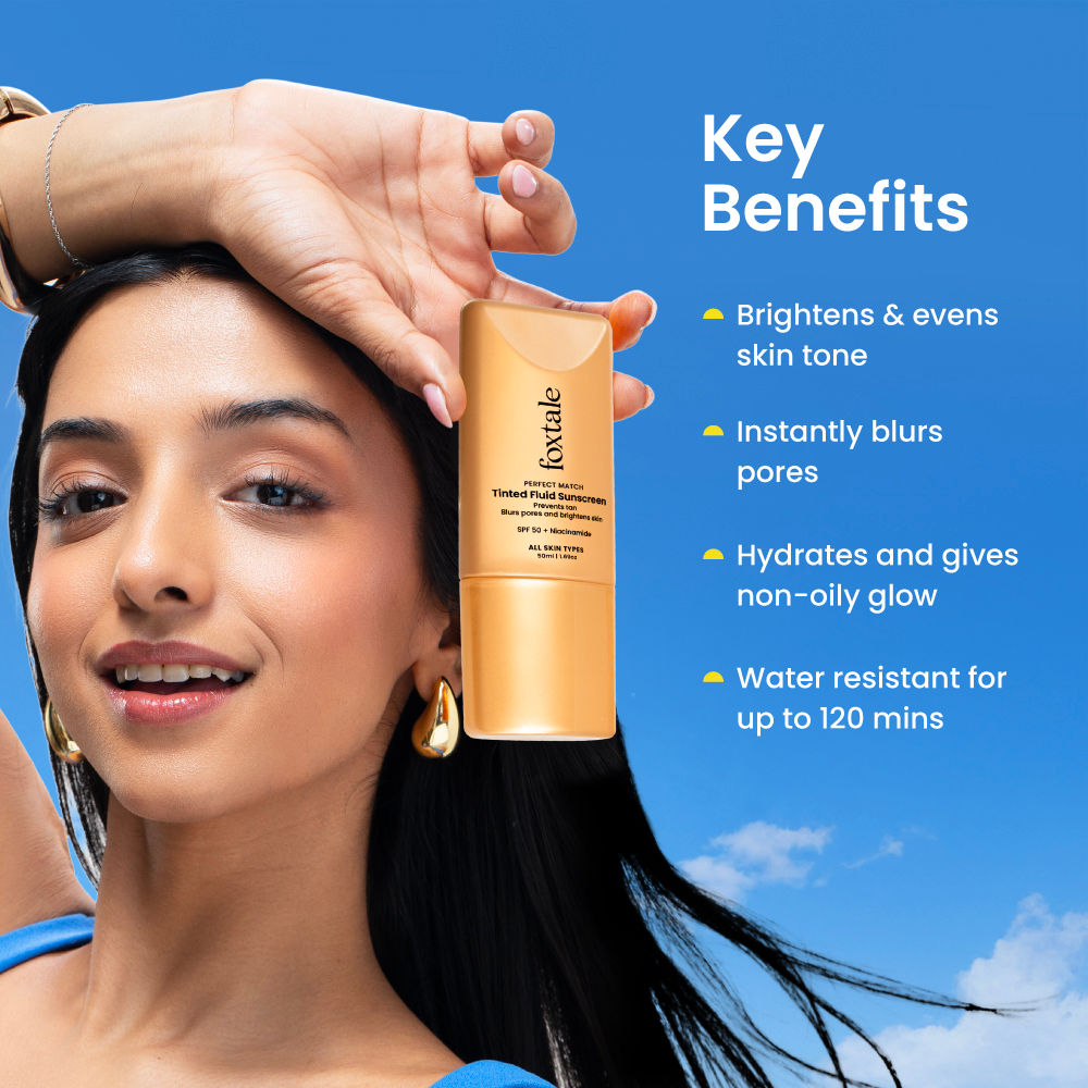 SPF 50 PA+++ Tinted Fluid Sunscreen