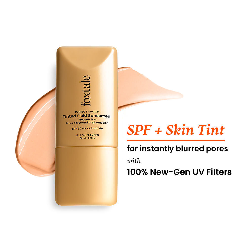 SPF 50 PA+++ Tinted Fluid Sunscreen - Caramel3