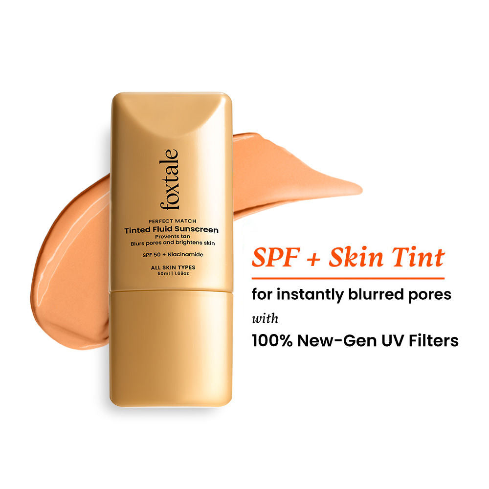 SPF 50 PA+++ Tinted Fluid Sunscreen - Clay4