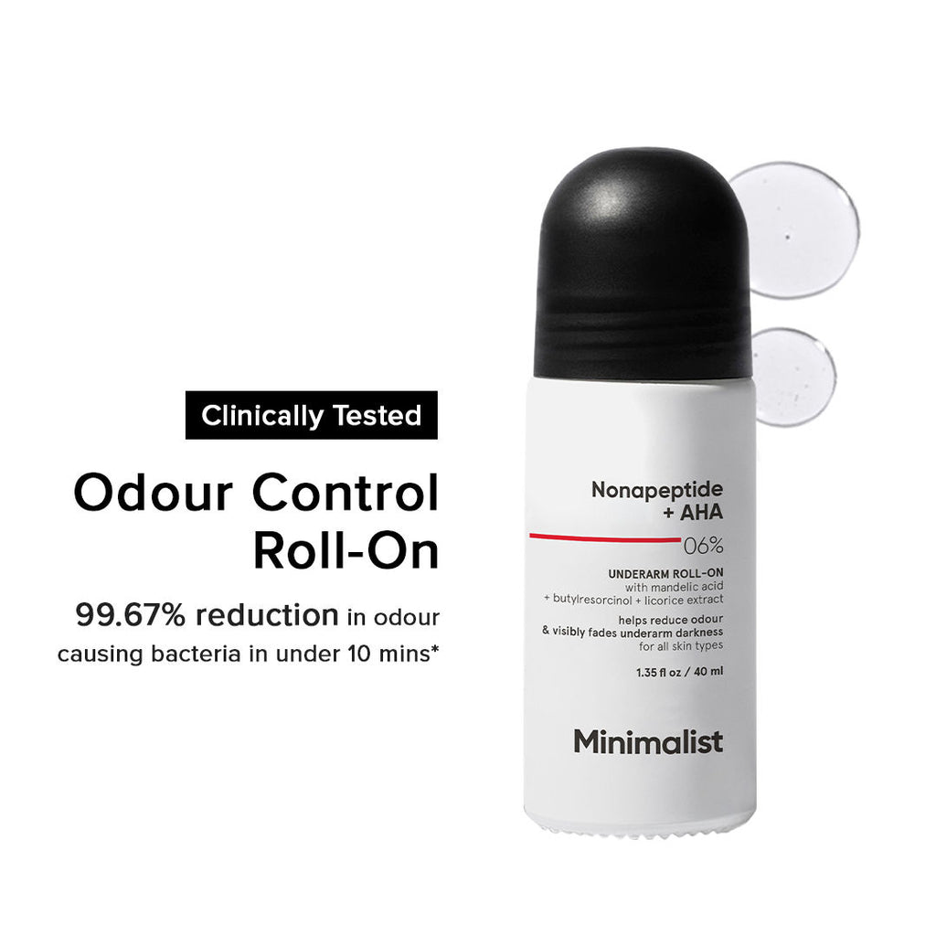 Nonapeptide + AHA 06% Underarm Roll On For Odour-Free & Even Skin Tone