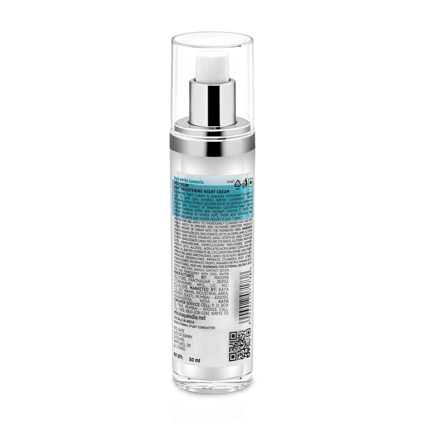 Brightening Night Cream, with Azeloyl Glycine & Vitamin C for all skin types
