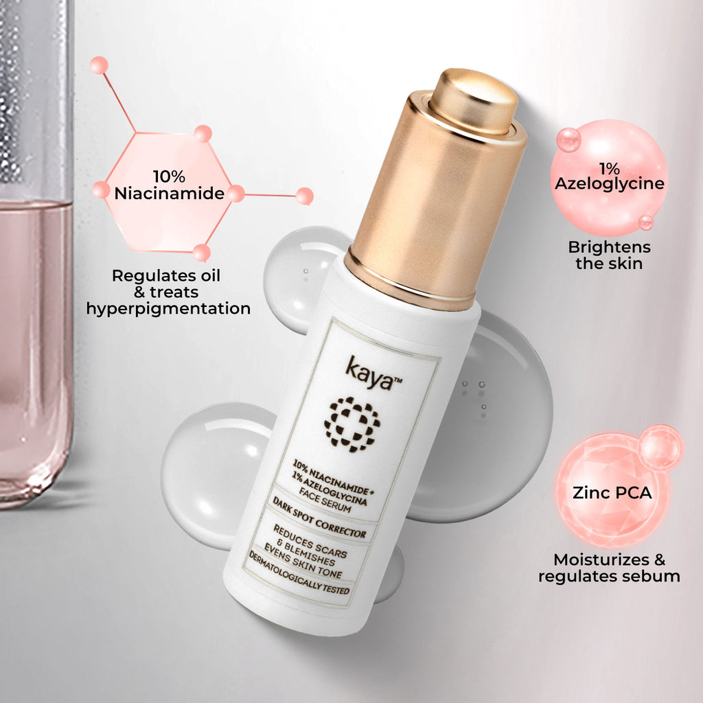 10% Niacinamide + 1% Azeloglycina Face Serum, Dark Spot Corrector, Fights Acne, All Skin Type