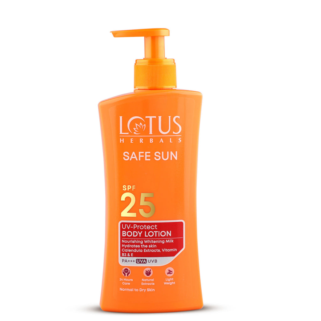 Safe Sun UV Protect Body Lotion, SPF 25 PA+++ Nourishing Whitening Milk