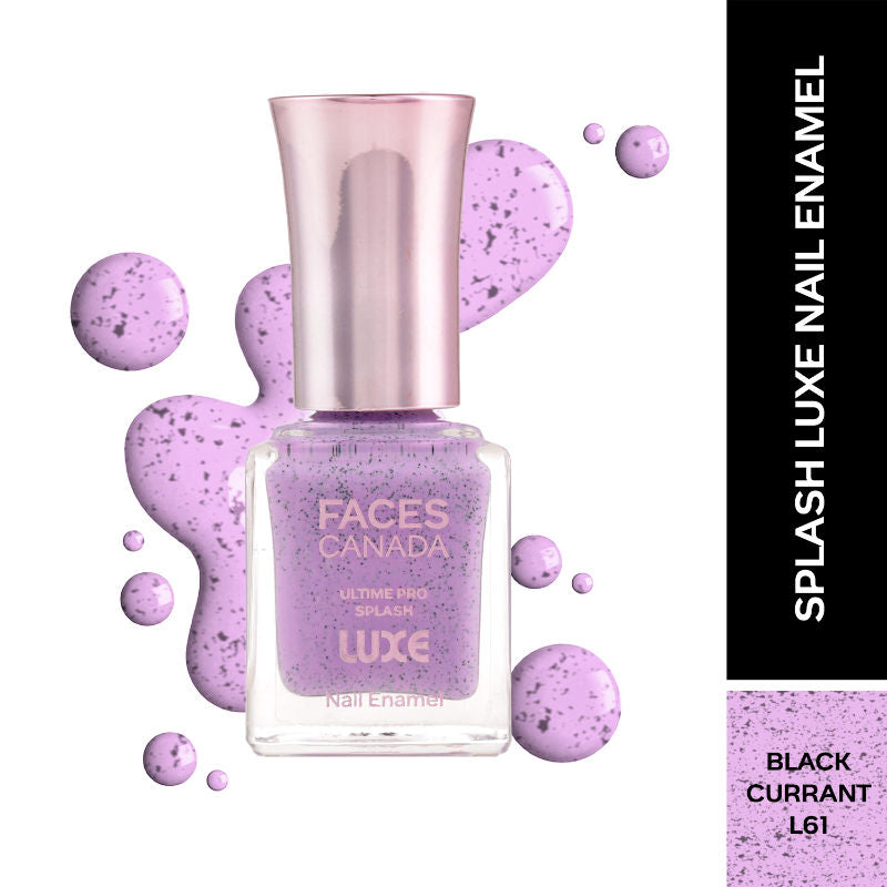 Ultime Pro Splash Luxe Nail Enamel - Black Currant L61