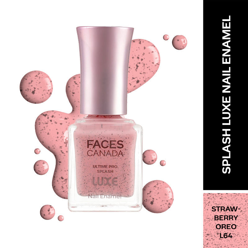 Ultime Pro Splash Luxe Nail Enamel - Strawberry Oreo L64