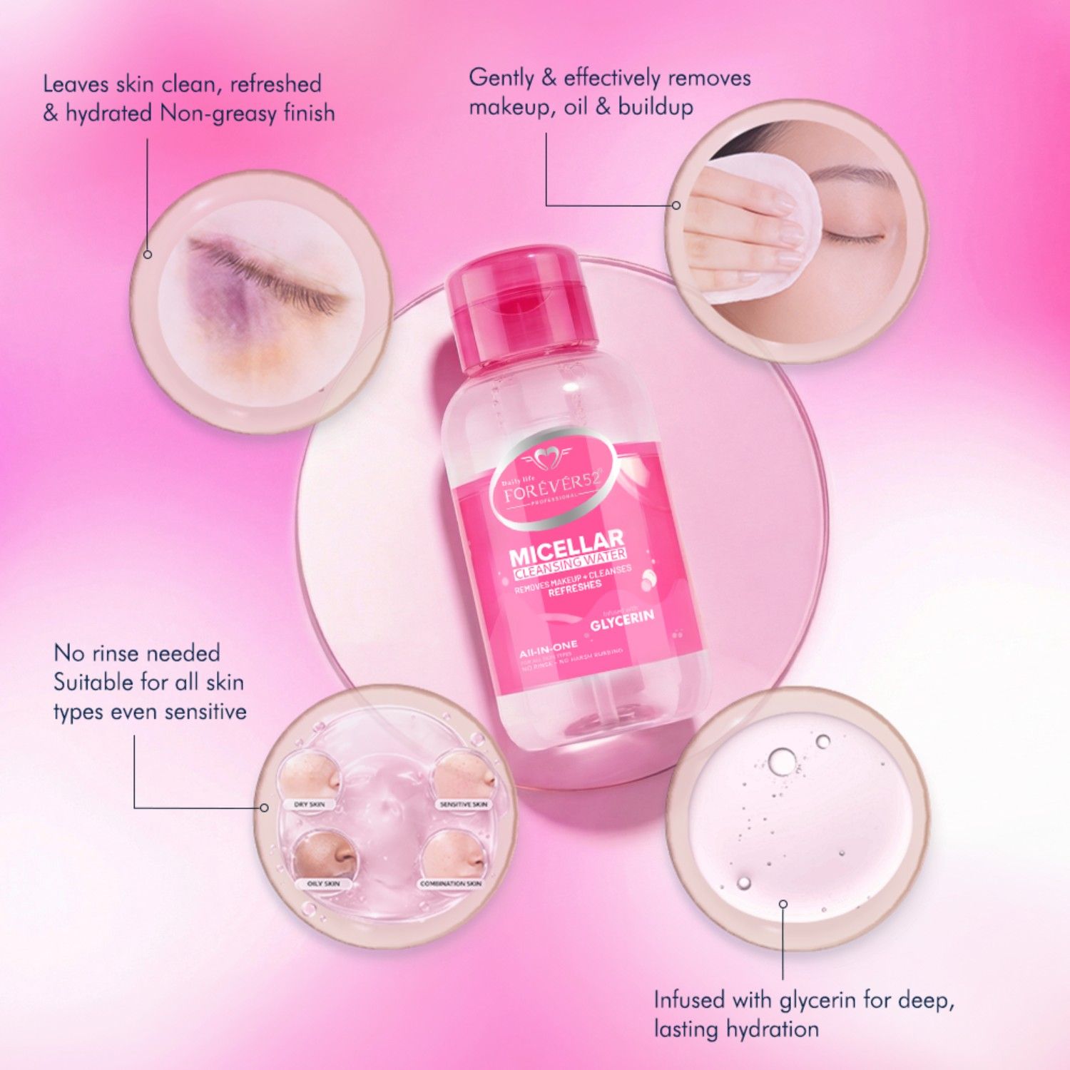 Micellar Cleansing Water Infused With Glycerin
