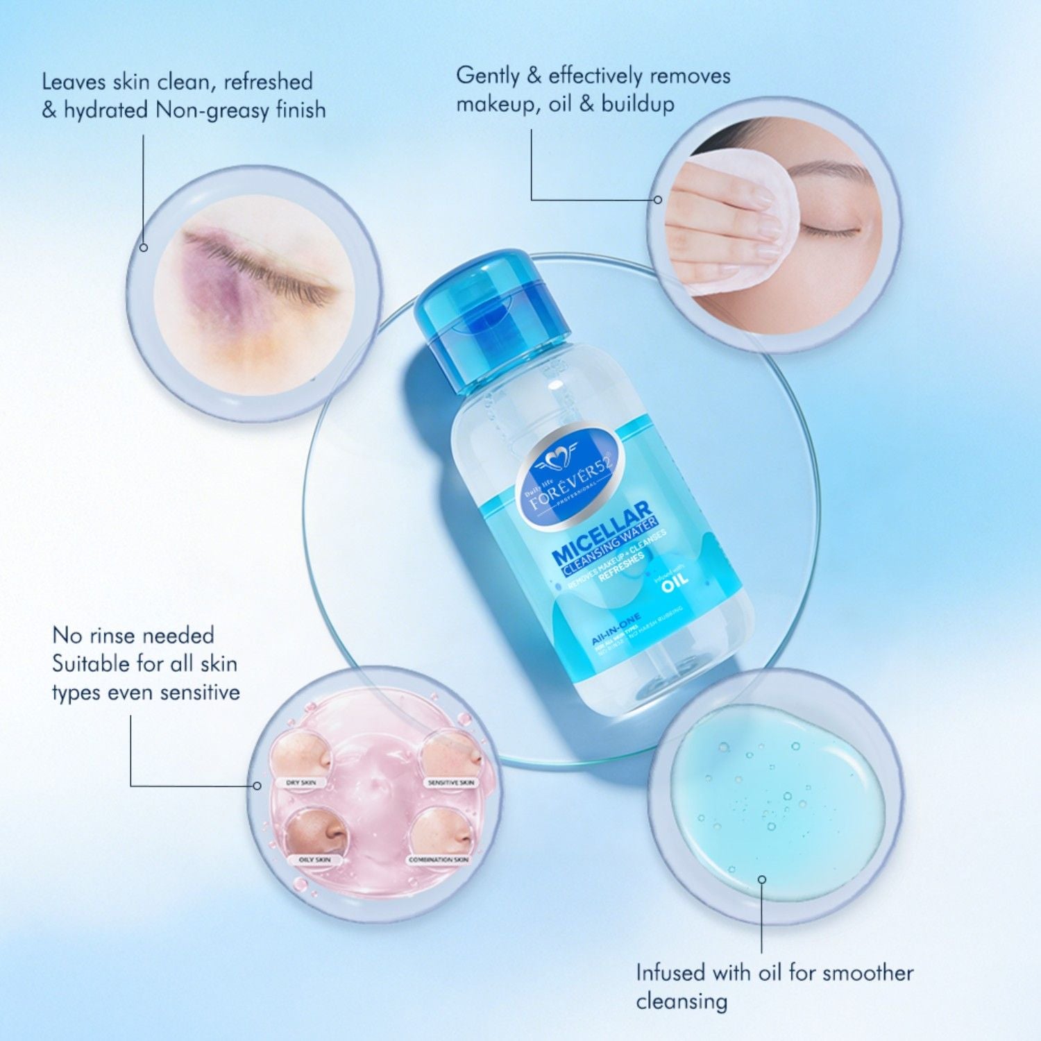 Micellar Cleansing Water Infused With Oil