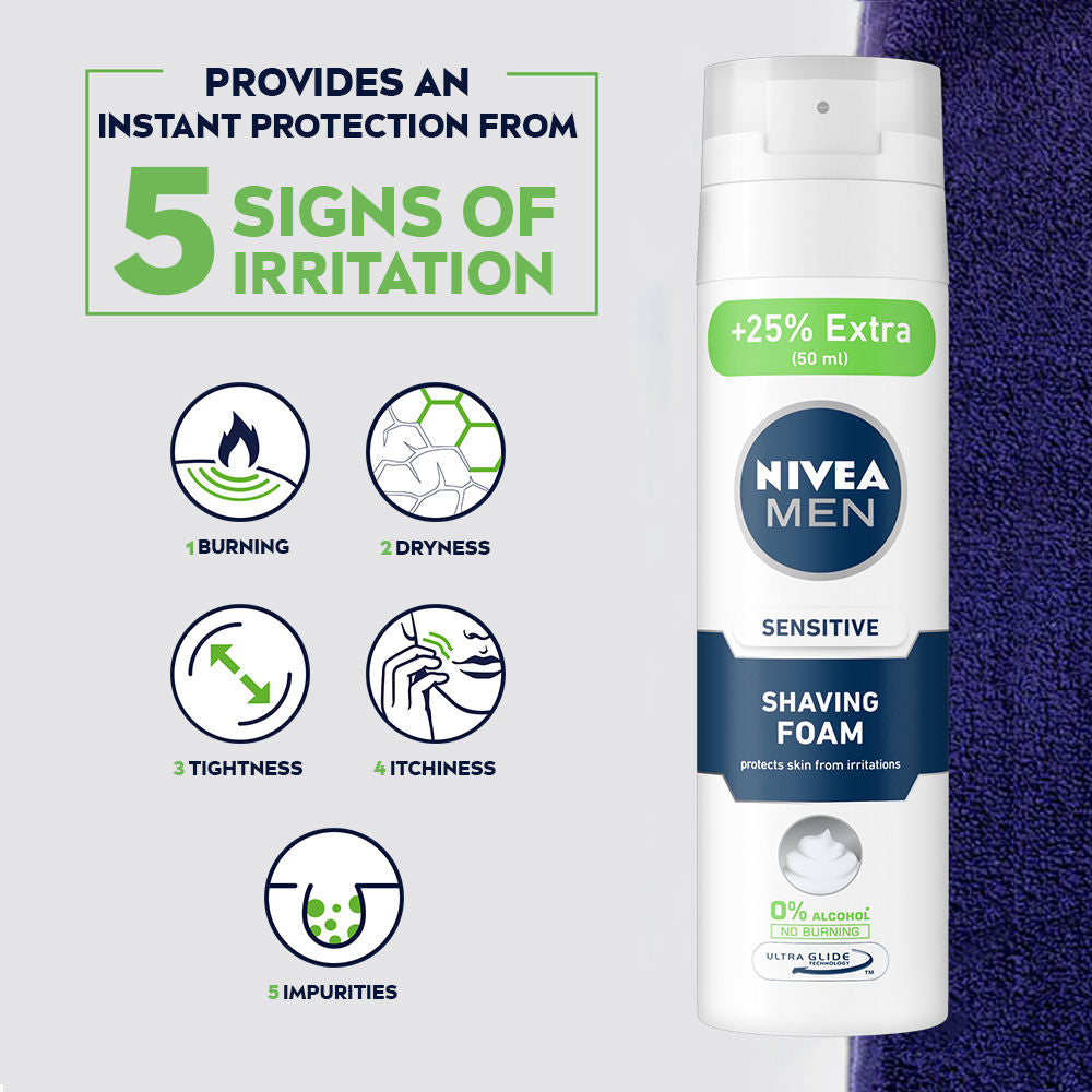 MEN Shaving - Sensitive Shaving Foam