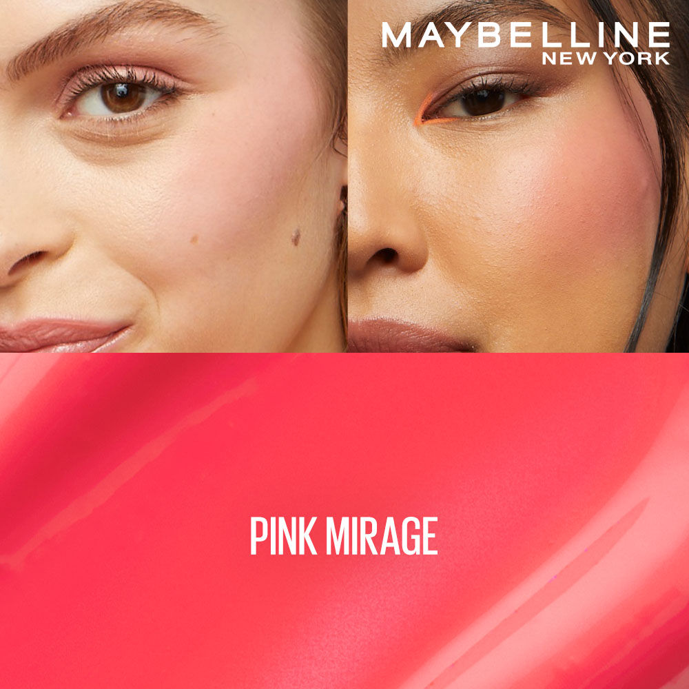 Maybelline Sunkisser Hazy Matte Blush, 12HR Sunkissed Cheeks, Transfer & Sweat-proof, Pink Mirage