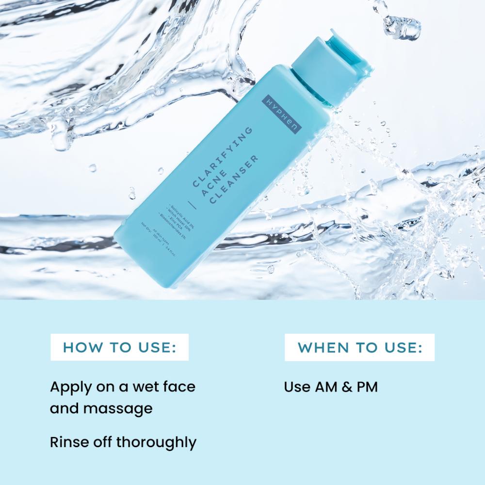 Clarifying Acne Cleanser With 2% Salicylic Acid, Anti-Acne Face Wash For Oil Control