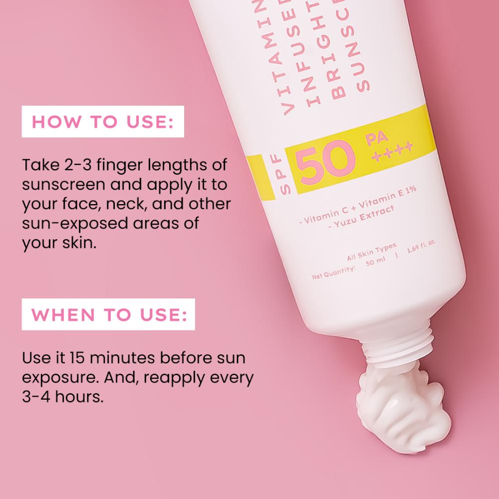 Vitamin Infused Brightening Sunscreen SPF 50 PA++++