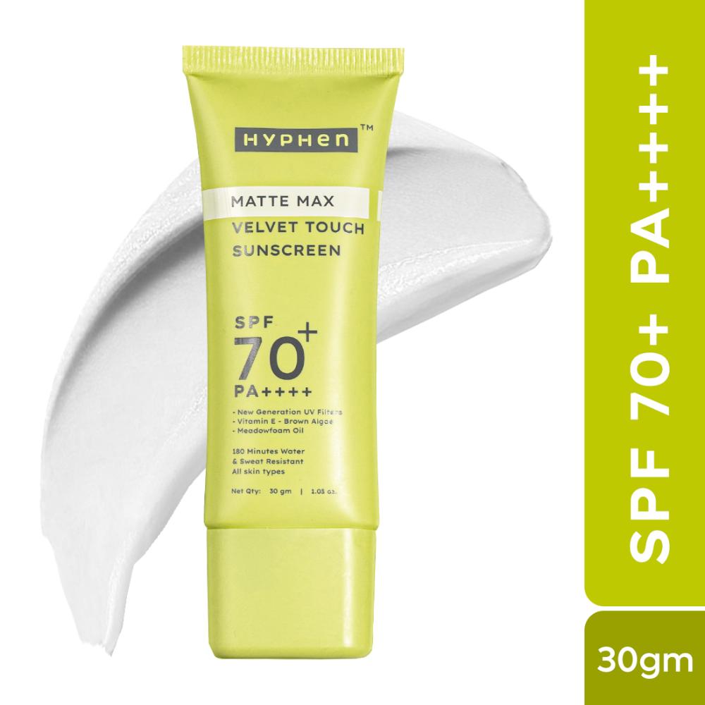 Matte Max Velvet Touch Sunscreen SPF70+PA++++ Sweat & Water Resistant 12hr UV Protection